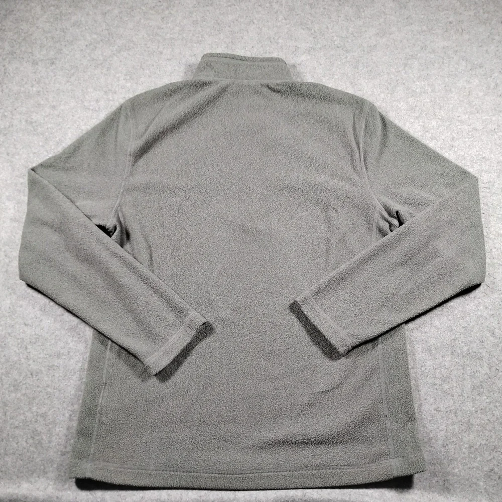 The North Face TKA 100 Glacier Quarter Zip Fleece Men Small Gray Pullover Hiking